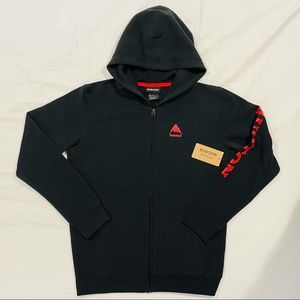 Burton Black Hoodie with Red Logo